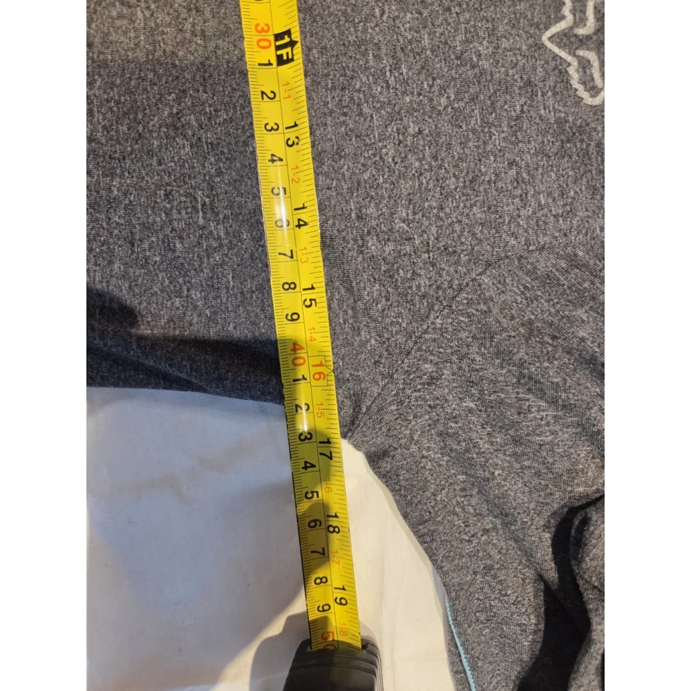 Fox Long Sleeves Light Hoodies XSmall Gray Pre-Owned - Picture 7 of 9